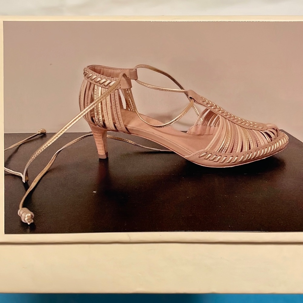 Ulla Johnson Alecia kitten heel, nude & gold size 37